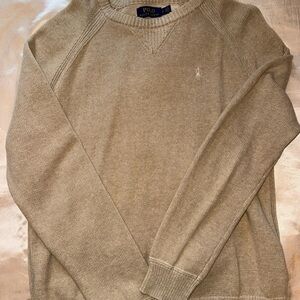 Ralph Lauren Men's Beige Crewneck Sweater